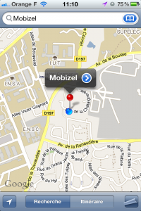 Géolocalisation Mobizel