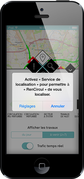 autorisation relative au fonctionnement de l’application