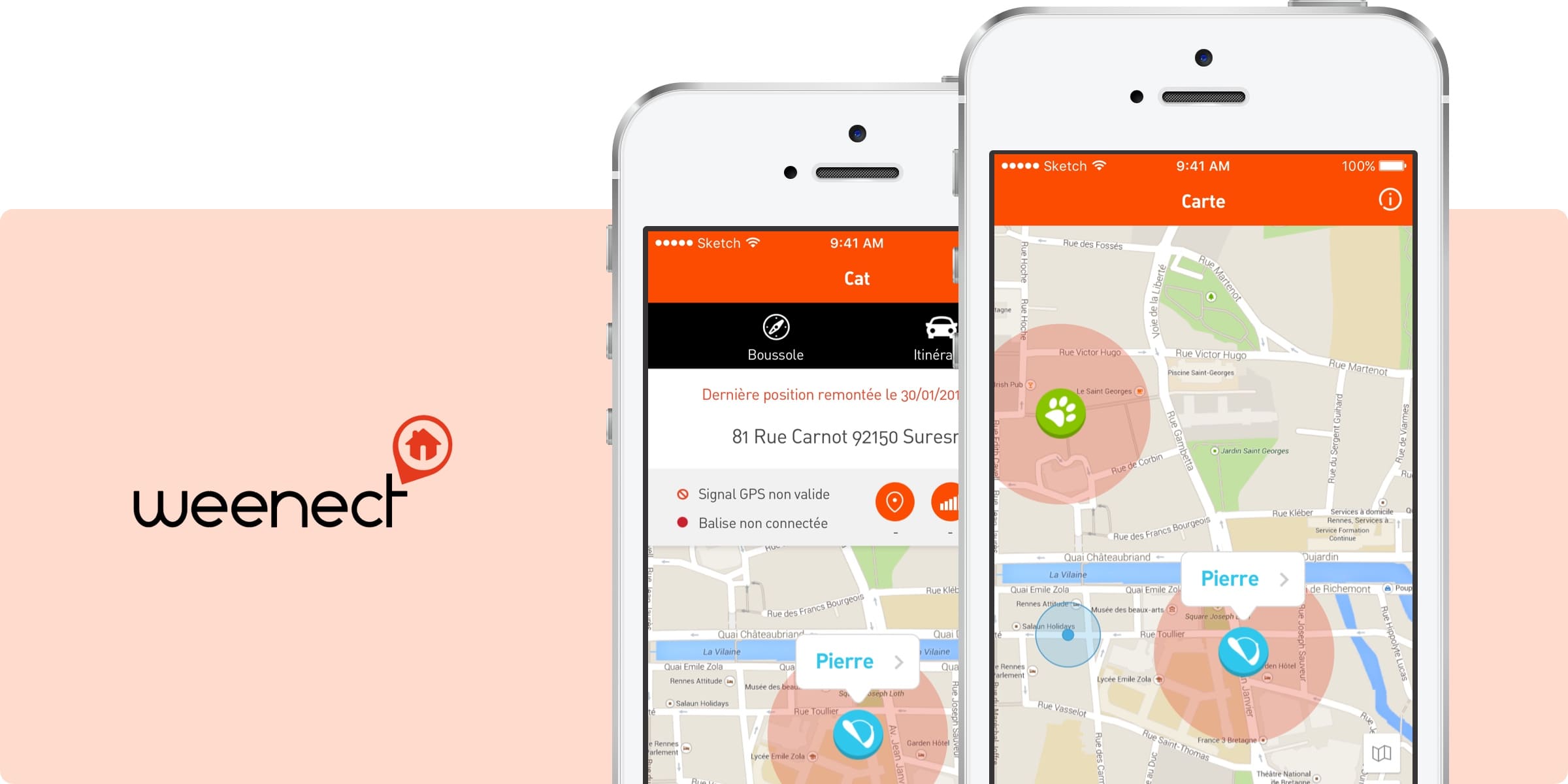 Weenect : application de géolocalisation des enfants et animaux