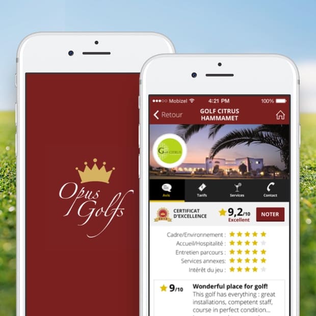 Application Opus Golf