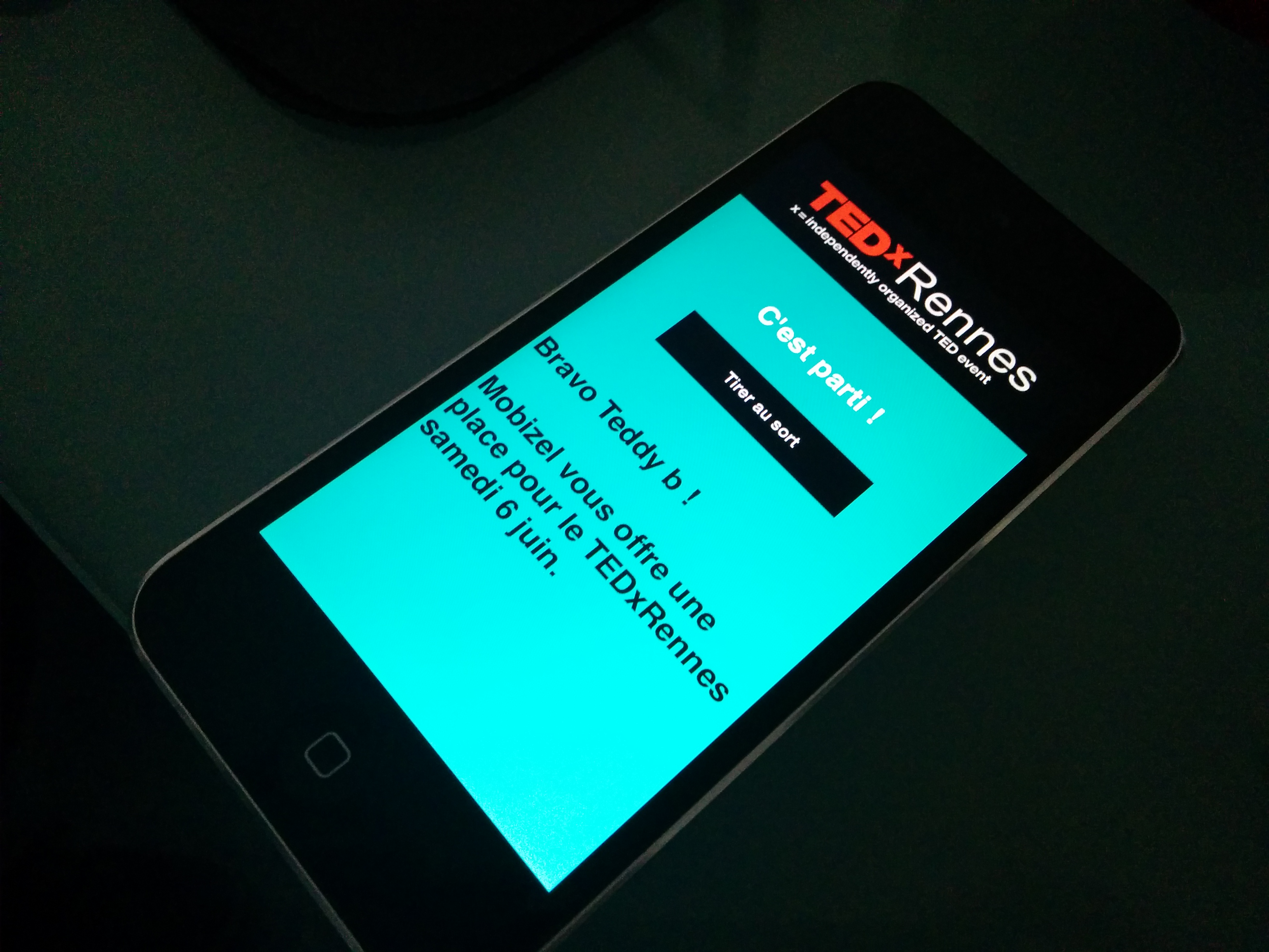 tirage au sort TEDxRennes
