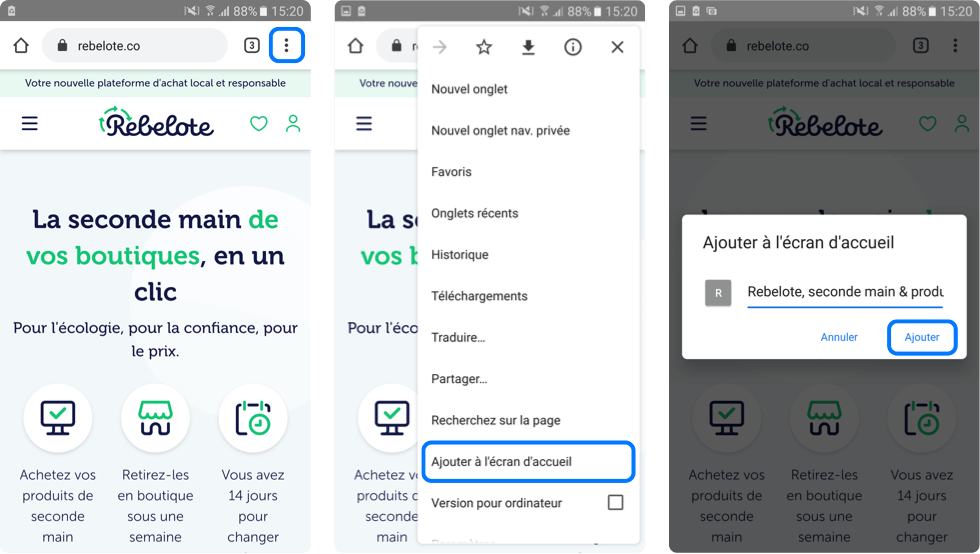 Tuto Comment ajouter une icône sur l'écran d'accueil Android