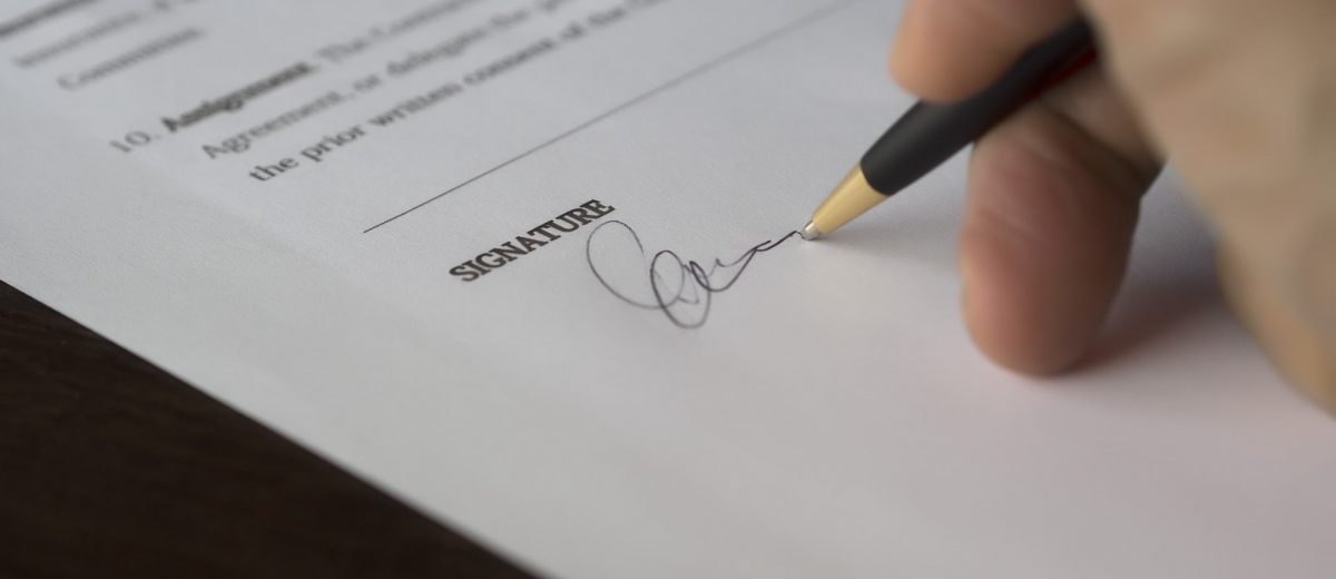 Signature - Accord de confidentialité