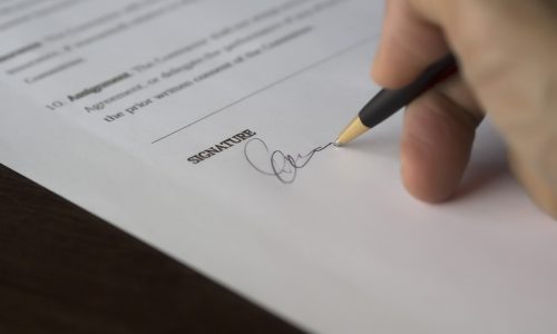 Signature - Accord de confidentialité