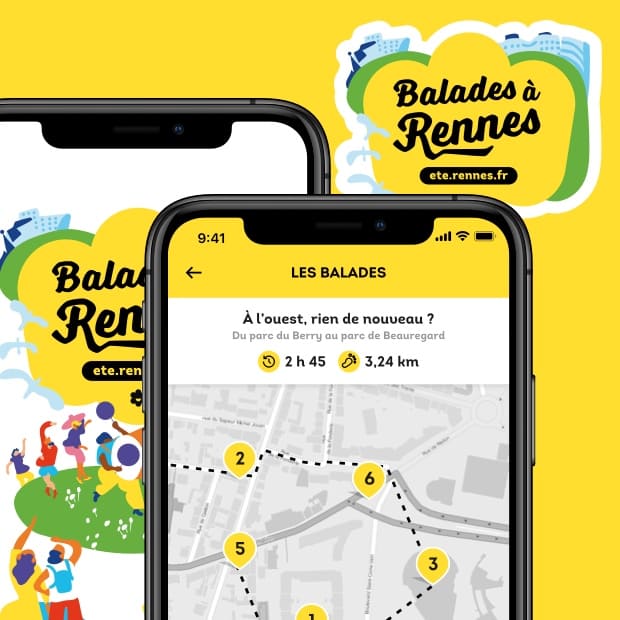 Application Balades à Rennes