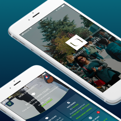 App de l'université de Nantes - iOS et Android
