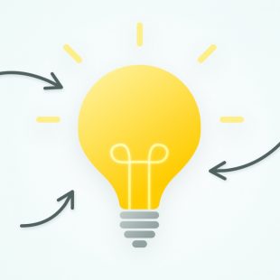 illustration ampoule jaunes avec des flèches
